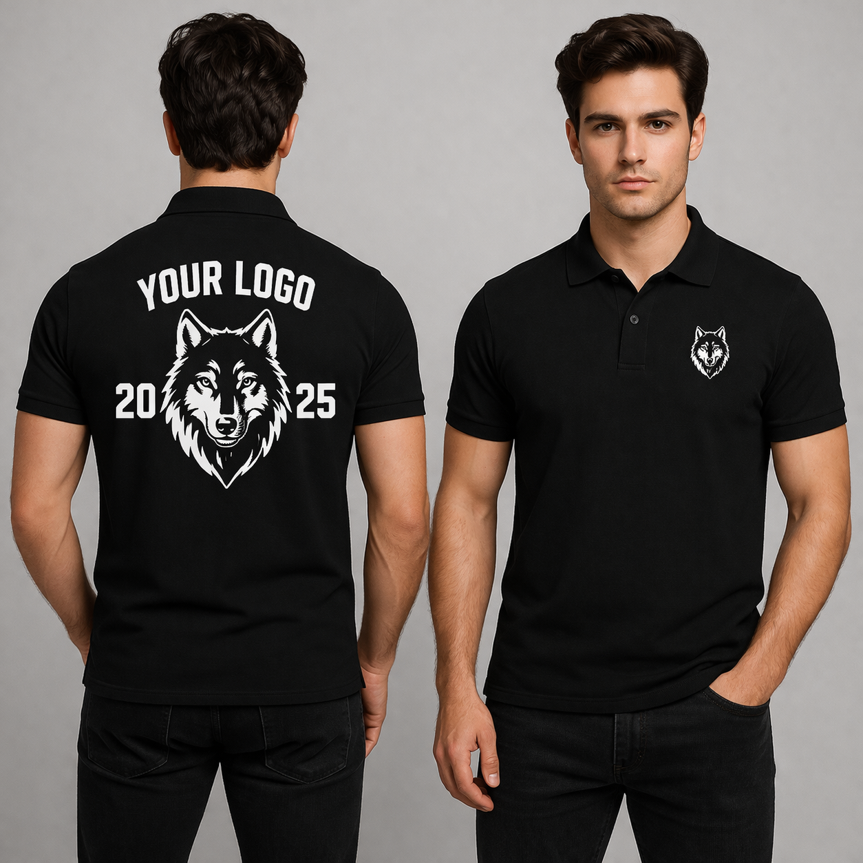 Polo 100% poliéster personalizado con logo empresa